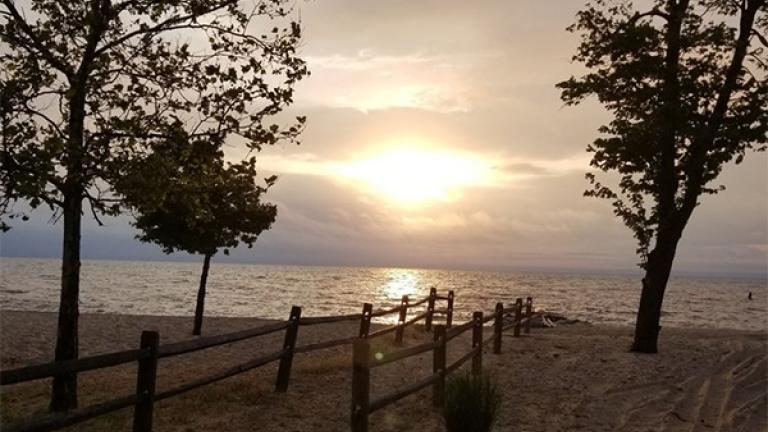 beach at sunrise