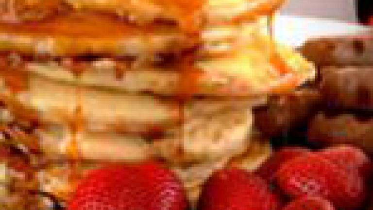 Strawberries and Pancakes from Clyde's Tower Oak Lodge