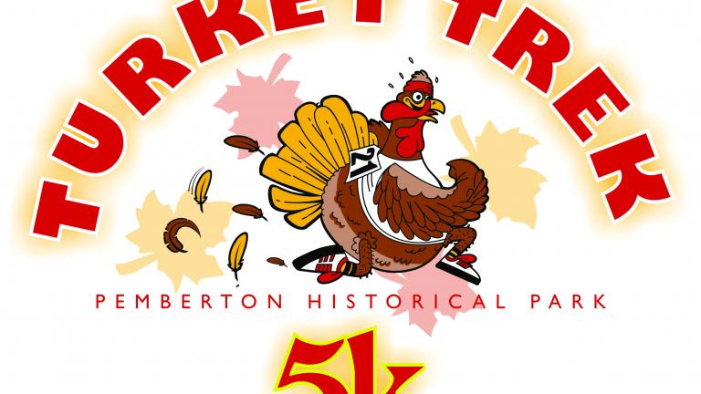 Turkey Trek 5 K at Pemberton Historical Park annual poster