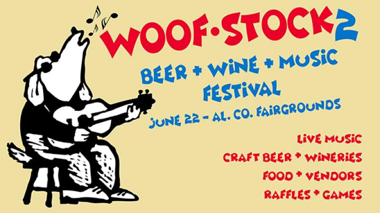 poster with singing dog