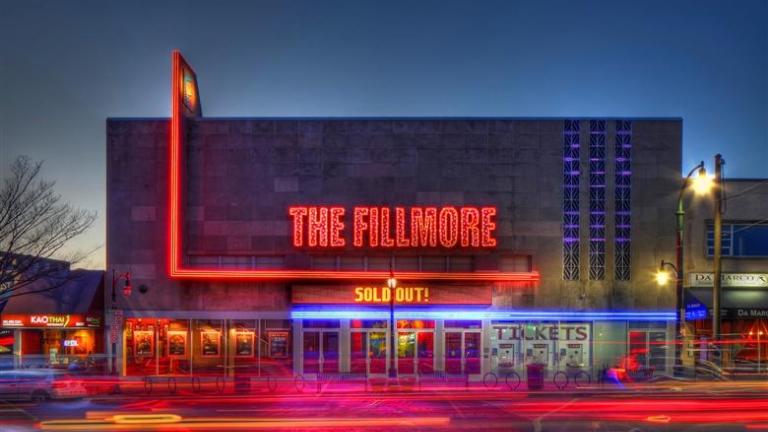 See big-name music acts in this ornate theater just outside of D.C.