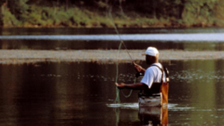 Deep Creek Lake is the perfect spot for fly fishing.