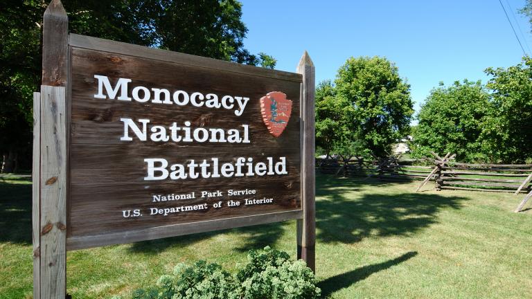 Monocacy Battlefield Sign