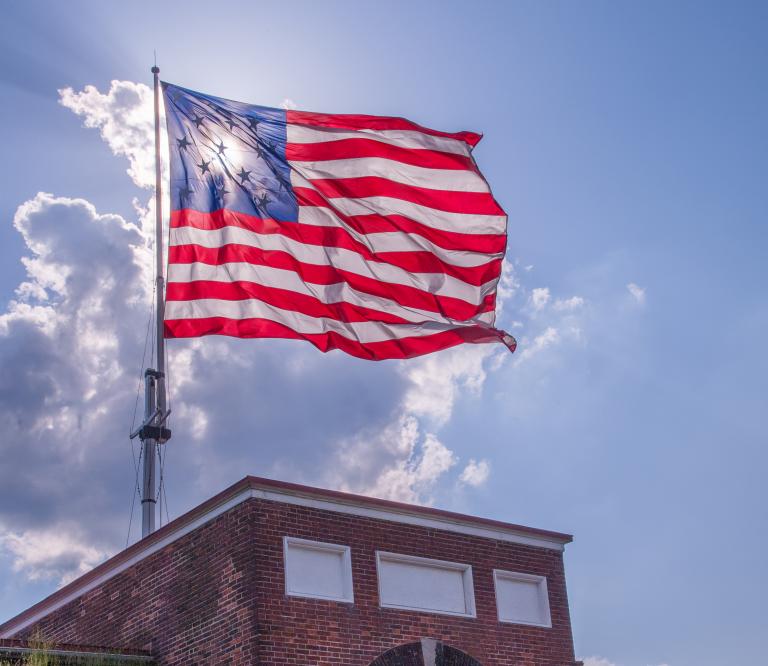 Flag Waves Over Fort McHenry