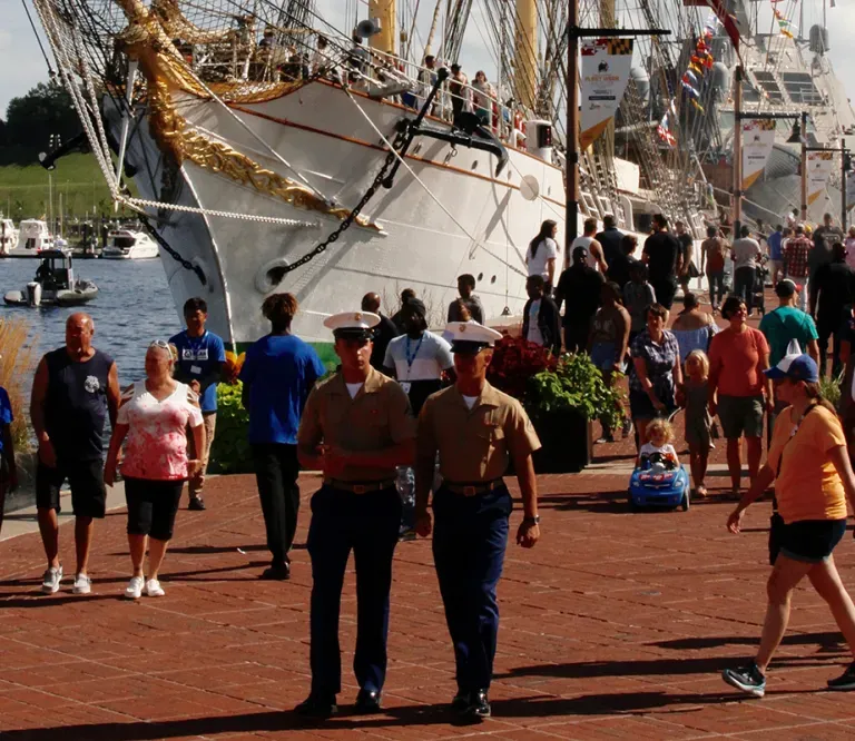 Tall Ship in Baltimore Inner Harbor for SAIL250