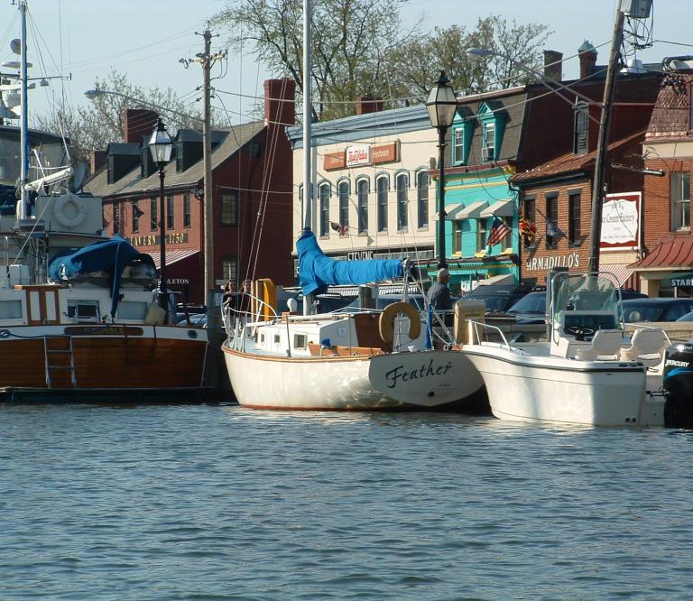 Cruise up in your boat to Ego Alley, or come on foot and marvel at the beautiful boats.