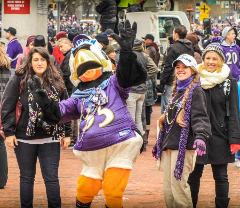 Ravens crowd