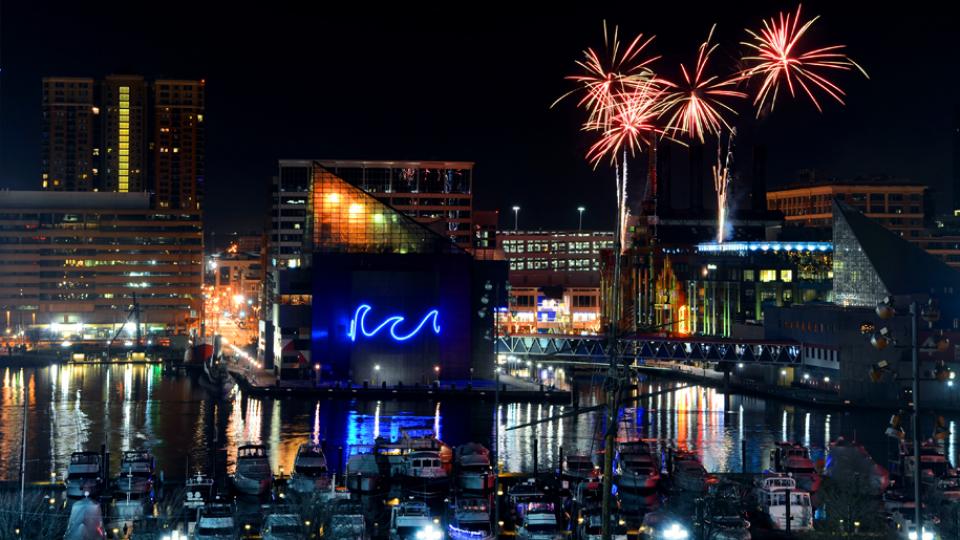 Maryland New Years Eve Events Visit Fireworks Display Baltimore Inner Harbor