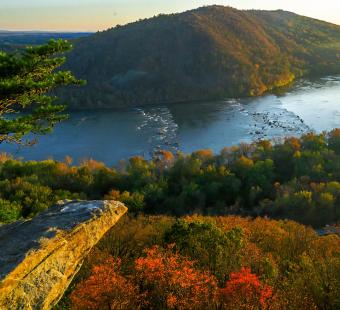 View of Potomac river from mountain