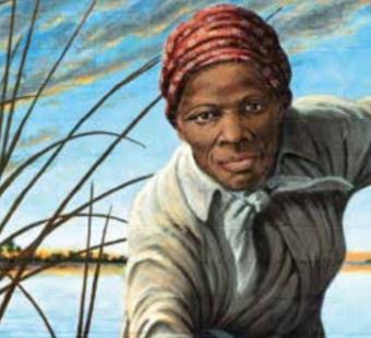A painted image of Harriett Tubman