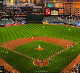 Oriole Park at Camden Yards on Opening Day