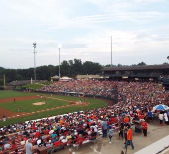 Baysox baseball game