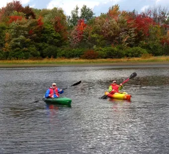 Watersports are popular on Deep Creek Lake in McHenry, a short drive south of the Historic National Road.