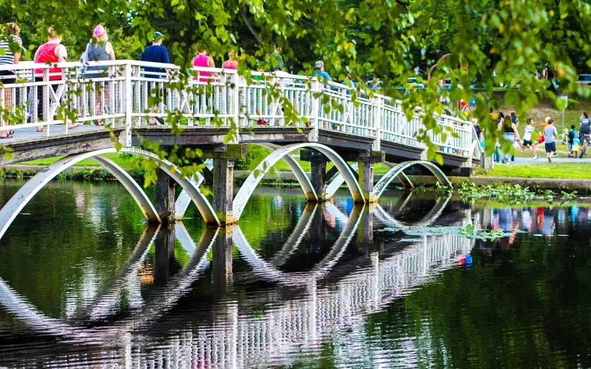 Pedestrian Bridge in Salisbury City Park