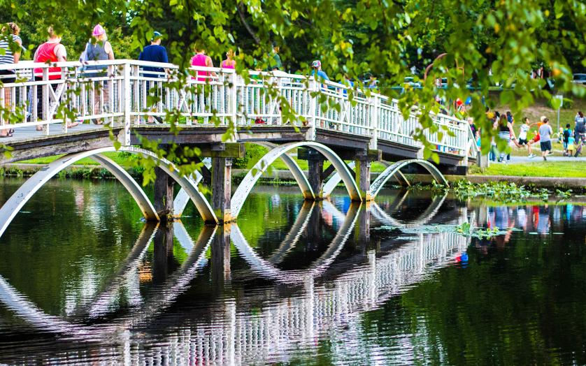 Pedestrian Bridge in Salisbury City Park
