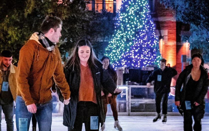 Ice skating