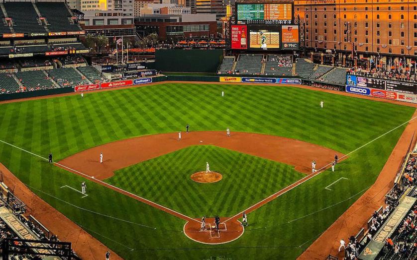 Oriole Park at Camden Yards on Opening Day