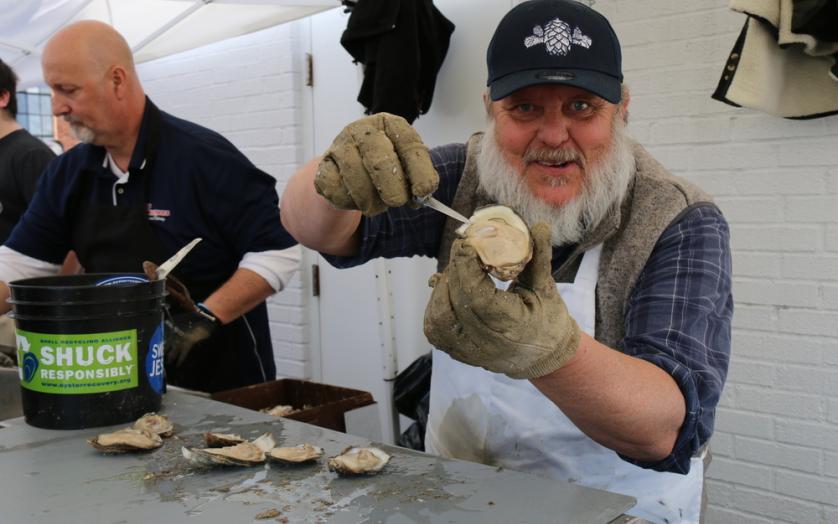 Enjoy crabs and beer while dining on the deck or inside at Harris Crab House.