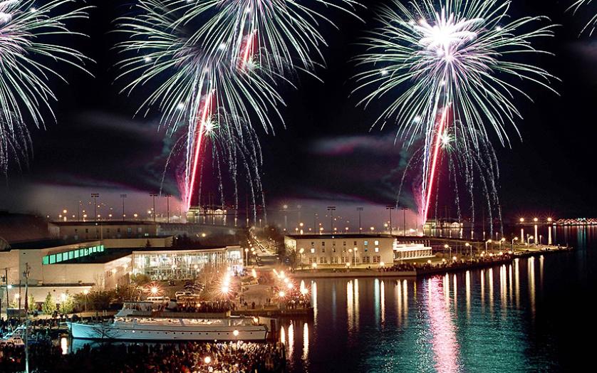 Annapolis harbor fireworks