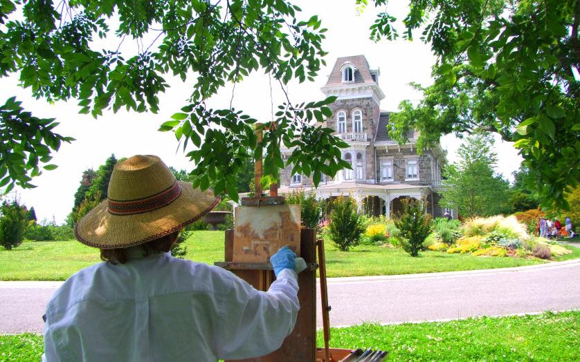 Painter at Cylburn Arboretum in Baltimore