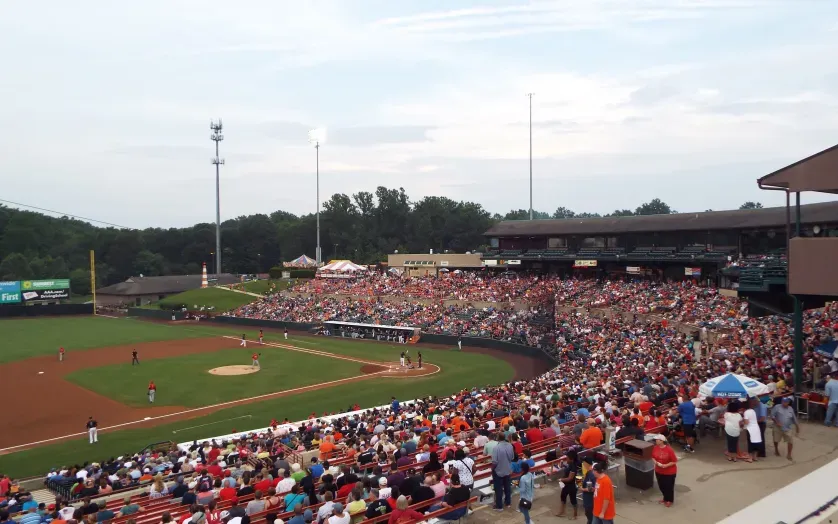 Baysox baseball game