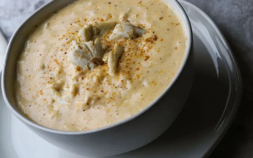 bowl of Cream of Crab soup