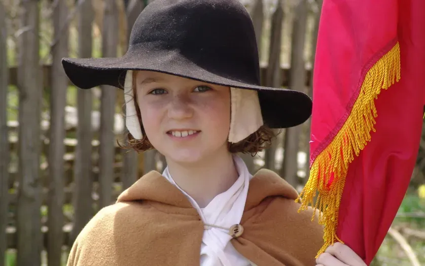 Children with flags
