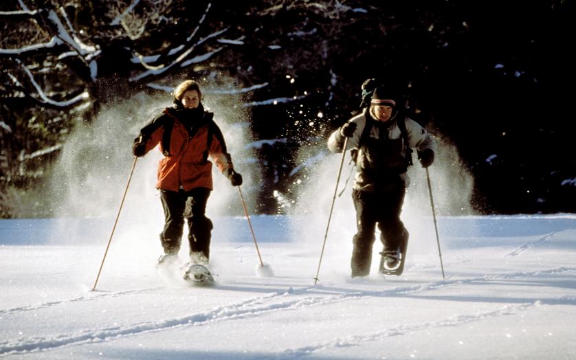 Winter sports are hot in Maryland. Try snowshoeing in the mountains out West.