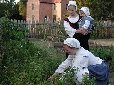 Historic St. Mary's City State House Garden with Interpreters