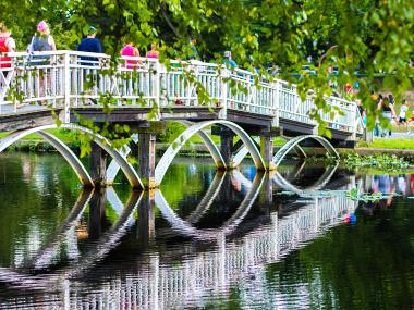 Pedestrian Bridge in Salisbury City Park