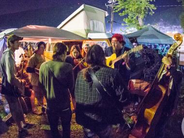 Musicians jamming