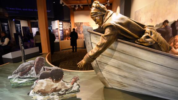 Harriet Tubman Boat Sculpture