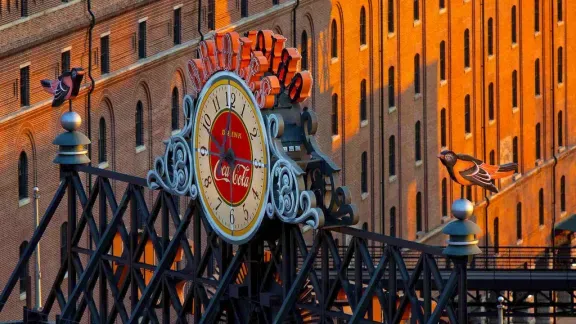 Clock at Oriole Park