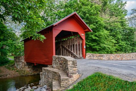 Roddy Road Red Covered Bridge in Thurmont.