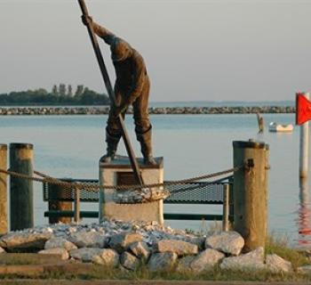 Oysterman in Rock Hall Harbor Photo