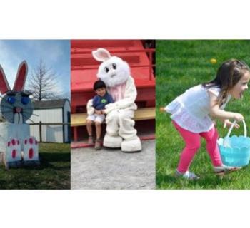 Easter Bunny and children Photo