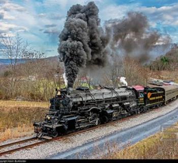 Maryland's only operating steam locomotive.  Photo