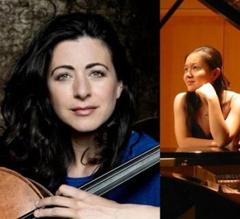 Headshots of Natalie Clein and Qing Jiang. Photo