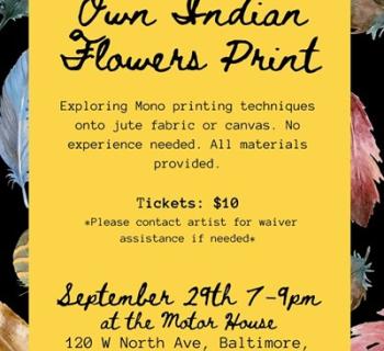 Create Your Own Indian Flowers Print Flyer  Photo