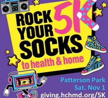 Rock Your Socks 5K logo. Photo