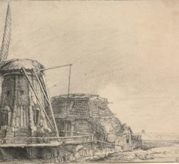 Rembrandt van Rijn. The Windmill. 1641.  Photo