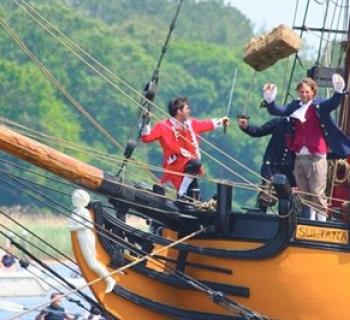 Tea Party Reenactment on The Sultana Photo