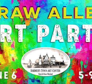 Come stroll through Harmer’s Town Art Center’s mural park, enjoy a drink, and interact with artists. Photo