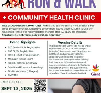 Red Shoe Heart Walk Flyer Photo