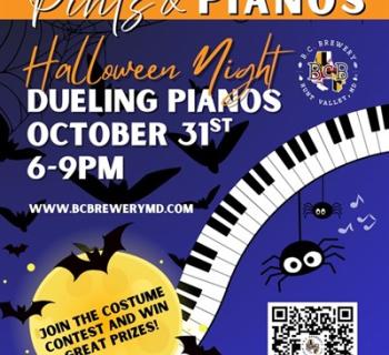 Halloween Dueling Pianos Poster Photo