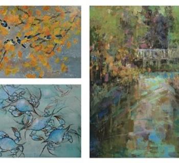 Watercolor and Oil Paintings Photo