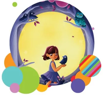 Beatrice Likes The Dark Illustration by Heather Sun Photo