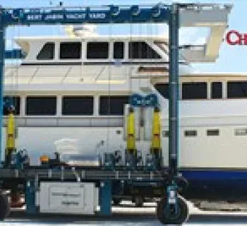 Bert Jabin's Yacht Yard Lift Photo