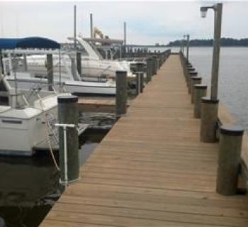 Slips at Choptank Marina. Photo