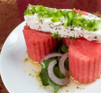 Watermelon salad at Ananda Photo